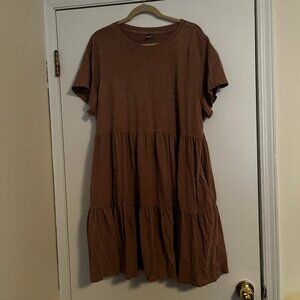 Old Navy Size XXL Tan Colored Tiered Dress